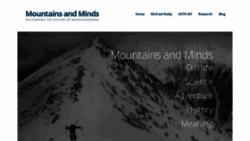 What Mountainsandminds.org website looked like in 2020 (3 years ago)
