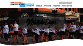 What Mywaterloodays.org website looked like in 2020 (3 years ago)