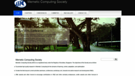 What Memetic-computing.org website looked like in 2020 (3 years ago)