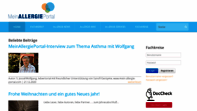 What Mein-allergie-portal.com website looked like in 2020 (3 years ago)