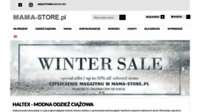 What Mama-store.pl website looked like in 2020 (3 years ago)