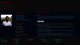 What Mevinbabuc.in website looked like in 2020 (3 years ago)