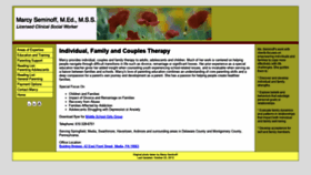 What Marcyseminoff.com website looked like in 2020 (3 years ago)