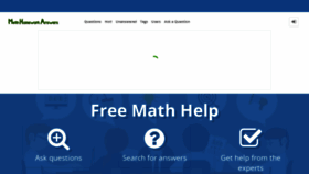 What Mathhomeworkanswers.org website looked like in 2020 (5 years ago)