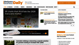 What Mmjbusinessdaily.com website looked like in 2020 (3 years ago)