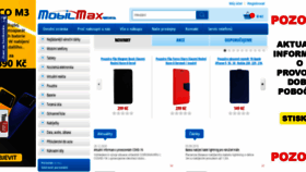 What Mobilmax.cz website looked like in 2020 (3 years ago)