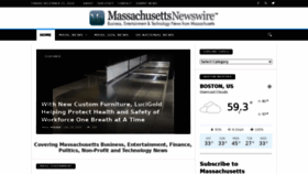 What Massachusettsnewswire.com website looked like in 2020 (3 years ago)