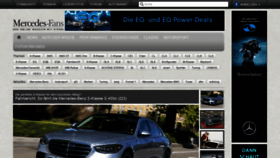 What Mercedes-fans.de website looked like in 2021 (3 years ago)