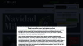 What Milar.es website looked like in 2021 (3 years ago)