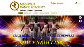 What Magnoliadanceacademy.com website looked like in 2021 (3 years ago)