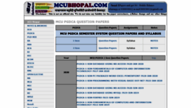 What Mcubhopal.com website looked like in 2021 (3 years ago)