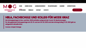 What Modeschule.at website looked like in 2021 (3 years ago)