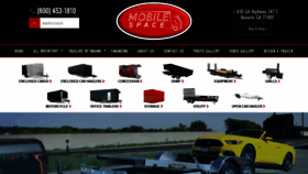 What Mobilespacetrailers.com website looked like in 2021 (3 years ago)