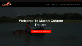 What Maconcustomtrailers.com website looked like in 2021 (3 years ago)