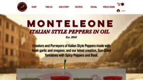 What Monteleonepeppers.com website looked like in 2021 (3 years ago)