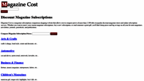 What Magazinecost.com website looked like in 2021 (3 years ago)