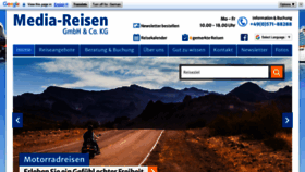 What Media-reisen.de website looked like in 2021 (3 years ago)