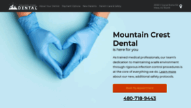 What Mountaincrestdental.com website looked like in 2021 (3 years ago)