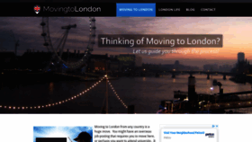 What Movingtolondon.net website looked like in 2021 (3 years ago)