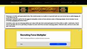 What Mahjongg.no website looked like in 2021 (3 years ago)