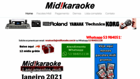 What Midikaraoke.com.br website looked like in 2021 (3 years ago)