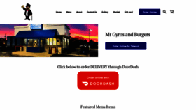 What Mrgyrosandburgers.com website looked like in 2021 (3 years ago)