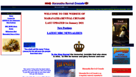 What Maranathamrc.com website looked like in 2021 (3 years ago)