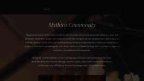 What Mythicacommunity.org website looked like in 2021 (3 years ago)