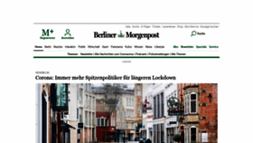 What Morgenpost.de website looked like in 2021 (3 years ago)