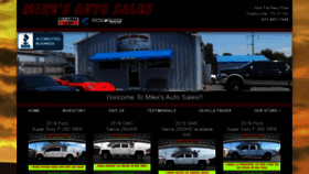 What Mikesautosales931.com website looked like in 2021 (3 years ago)