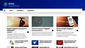What Mondoinformatico.info website looked like in 2021 (4 years ago)