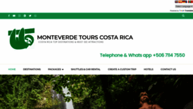 What Monteverdetourscr.com website looked like in 2021 (3 years ago)