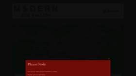 What Moderneyegallery.com website looked like in 2021 (3 years ago)