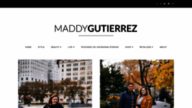 What Maddygutierrez.com website looked like in 2021 (3 years ago)