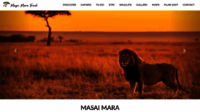 What Masaimara.travel website looked like in 2021 (3 years ago)