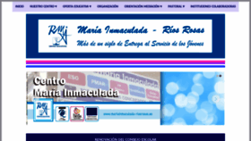 What Mariainmaculada-riosrosas.es website looked like in 2021 (3 years ago)