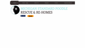 What Michiganstandardpoodlerescue.com website looked like in 2021 (3 years ago)