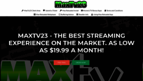 What Maxtv23.com website looked like in 2021 (3 years ago)