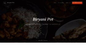 What Mybiryanipot.com website looked like in 2021 (3 years ago)