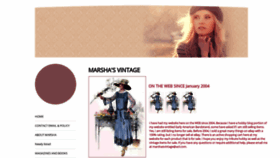What Marshasvintage.com website looked like in 2021 (3 years ago)