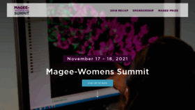 What Mageesummit.org website looked like in 2021 (3 years ago)