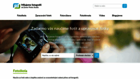 What Milujemefotografii.cz website looked like in 2021 (3 years ago)