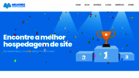 What Melhoreshospedagem.com website looked like in 2021 (3 years ago)