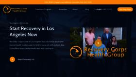 What Myrecoverycorps.com website looked like in 2021 (3 years ago)