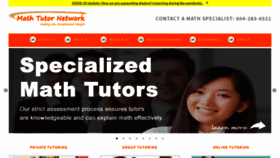 What Mathtutornetwork.com website looked like in 2021 (3 years ago)