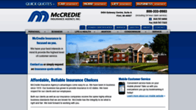 What Mccredieins.com website looked like in 2021 (3 years ago)