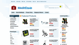What Meditequip.com website looked like in 2021 (3 years ago)