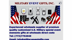What Militaryspecialeventgifts.com website looked like in 2021 (3 years ago)