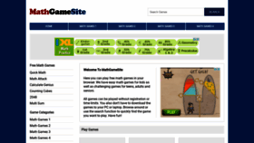 What Mathgamesite.com website looked like in 2021 (3 years ago)