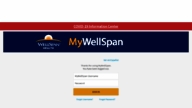 What My.wellspan.org website looked like in 2021 (3 years ago)
